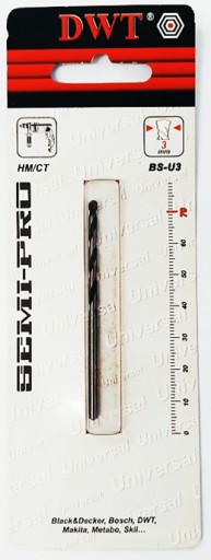 BS-U3 Wiertło uniwersalne fi 3 x 70 x 40 mm