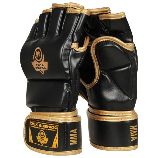 Rękawice do MMA DBX Bushido E1V8 - Czarne/Złote M