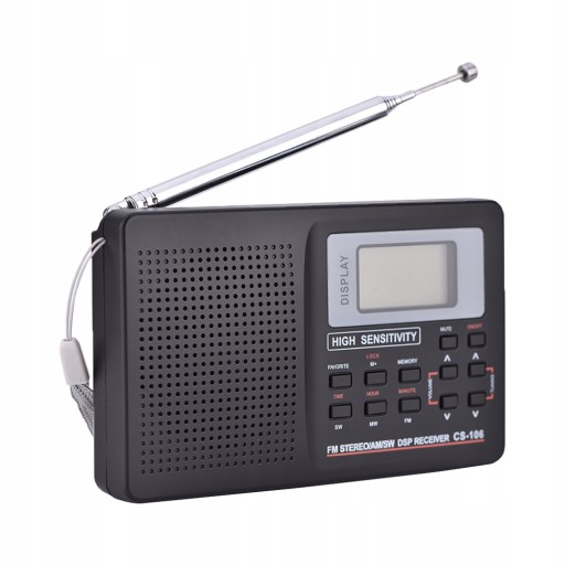 RADIO PRZENOŚNE Mini Małe FM AM SW LW TV