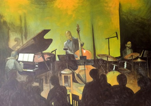 Jakub Szczepański, Trio, akryl, płótno