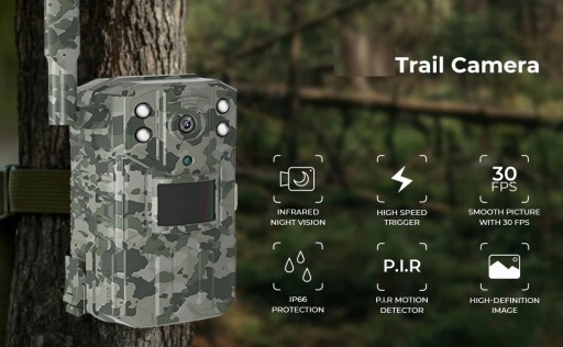 Fotopułapka Kamera Leśna Mms Gsm 4G Lte Ir