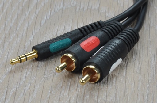 Prolink Classic Przewód wt. 3,5 str./2xRCA 7,5m