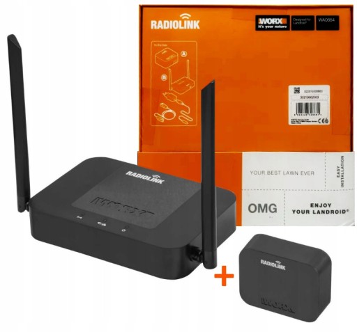 Wzmacniacz sygnału WiFi WORX WA0864 + Router
