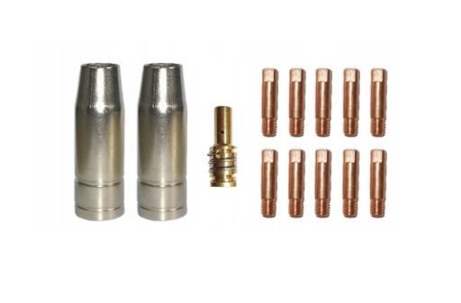 ZESTAW CZĘŚCI MIGOMAT MB14 1,0mm DYSZE KOŃCÓWKI