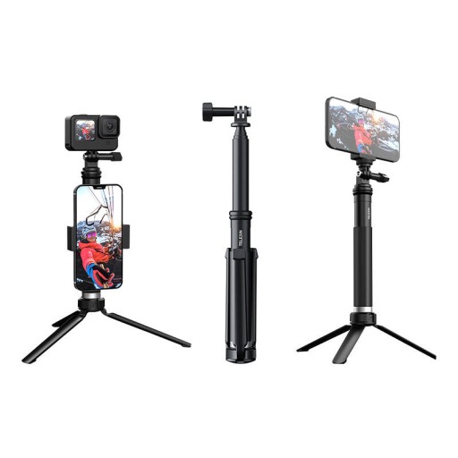 SELFIE STICK TELESIN STATYW TRIPOD DO KAMER SPORTOWYCH GOPRO HERO DJI OSMO