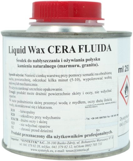 TENAX CERA FLUIDA Wosk do marmuru granitu lastriko