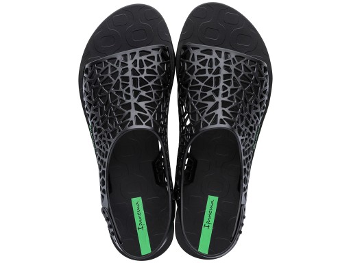 Sandały damskie Sportowe Ipanema SHAPE Płaskie Eleganckie Wygodne Czarne 37