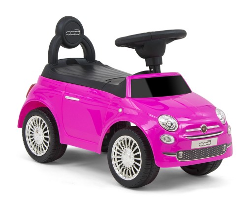Italy pojazd fiat 500 pchacz jeździk PINK