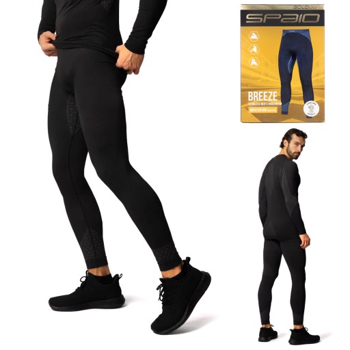 Spodnie legginsy termoaktywne motocyklowe SPAIO Breeze chłodzące szare XXL