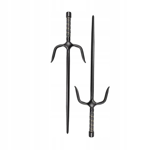 Sztylety Sai Master Okrągłe 54 cm Czarne