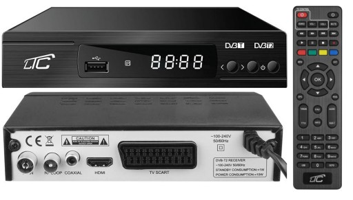 Tuner DVB-T2 H265 HEVC Dekoder TV Telewizji Naziemnej UHF VHF Nowy Standard