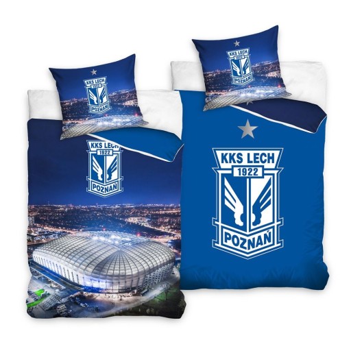 POŚCIEL LECH POZNAŃ STADION NOCĄ 160 x 200