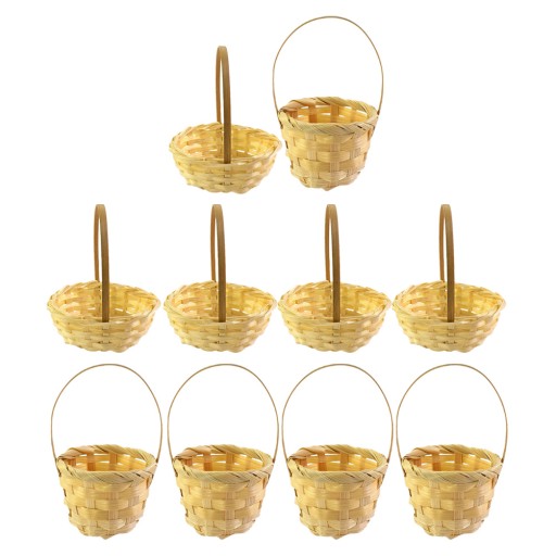 KOSZE MINI RATTANOWE DECOR 10 SZT