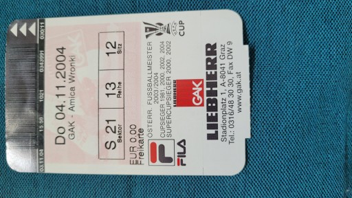 Bilet GAK Grazer - Amica Wronki
