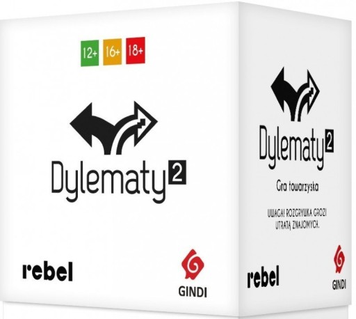 DYLEMATY 2 GRA TOWARZYSKA IMPREZOWA +18 REBEL