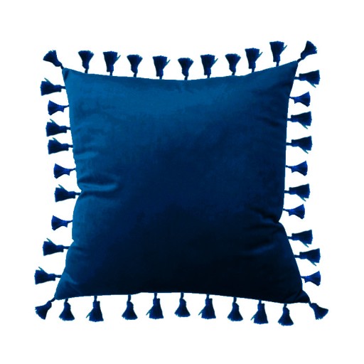 POSZEWKA WELUROWA Z FRĘDZLAMI WELUR 40X40 VELVET %