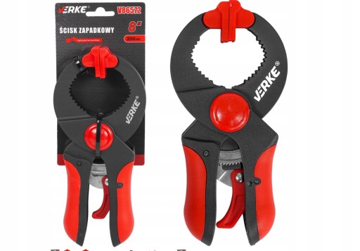 ŚCISK STOLARSKI SPRĘŻYNOWY ZAPADKOWY 200mm VERKE