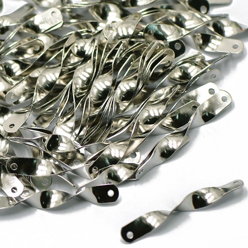 20 sztuk posrebrzanych metalowych złączek skręcanych koralików