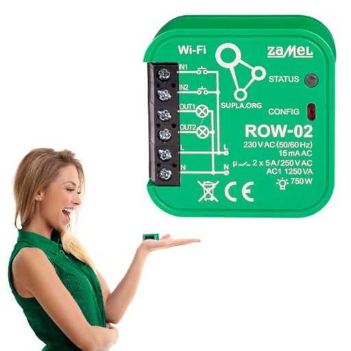Moduł Wi-Fi do sterowania SUPLA ROW-02 inteligentny dom smart home