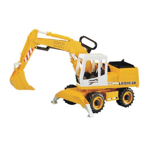Koparka kołowa liebherr 912 Bruder 02426 żółta