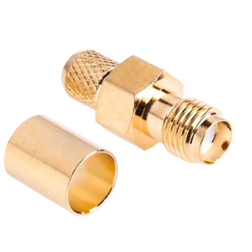 GNIAZDO SMA ŻEŃSKIE ZACISKANE NA KABEL H155 RF5