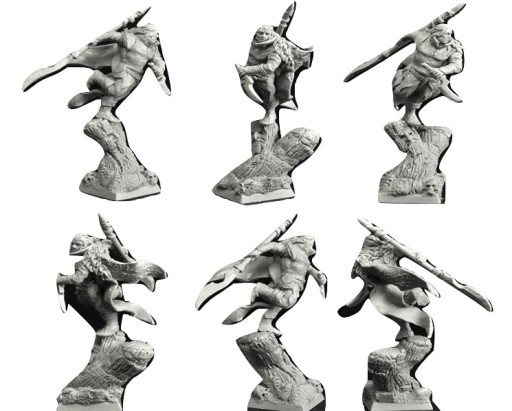 figurka Wood Elf Warrior 28mm Scibor 28FM0277 24H