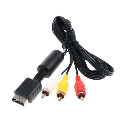 Kabel Audio-wideo AV RCA o Długości 1,85M do Sony PS1 / PS2 / PS3