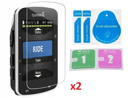 2 x Szkło Hartowane GPS / 9H do Garmin GPS EDGE 520