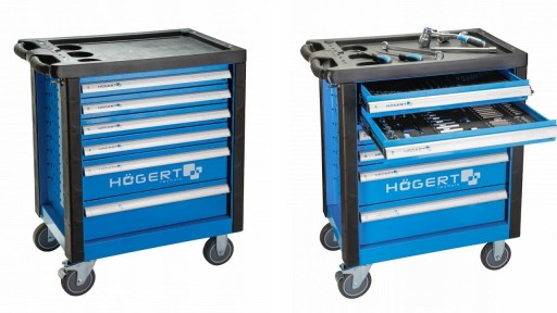 HOGERT HT7G046 WÓZEK SZAFKA NARZĘDZIOWA 6 SZUFLAD