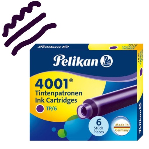 PELIKAN NABOJE ATRAMENTOWE ATRAMENT FIOLETOWY