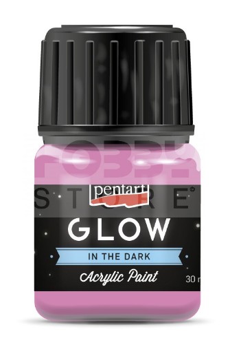 FARBA ŚWIECĄCA W CIEMNOŚCI RÓŻOWA GLOW PENTART