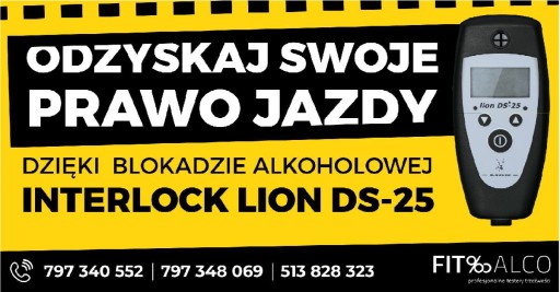 Blokada alkoholowa Lion DS - montaż cała Polska!