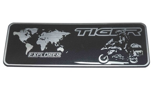 Emblemat TRIUMPH TIGER EXPLORER srebrna 135x50mm