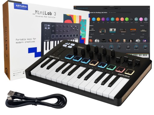 Arturia MiniLab 3 klawiatura sterująca + darmowy ABLETON ANALOG LAB