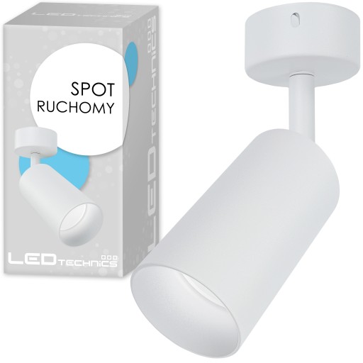 SPOT LED na GU10 tuba REFLEKTOR RUCHOMY natynkowy