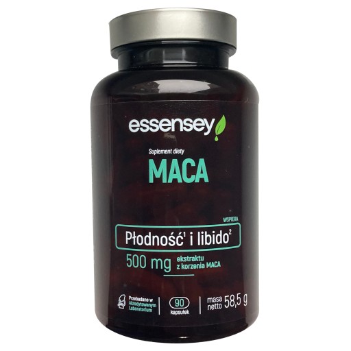 ESSENCE MACA KORZEŃ 90k TESTOSTERON EREKCJA LIBIDO