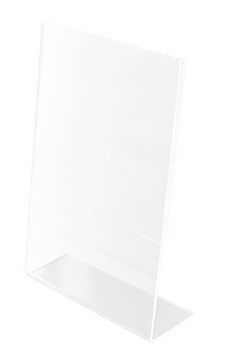 STOJAK, PODSTAWKA Z PLEXI NA ULOTKI REKLAMOWE,150x210MM, WIZYTOWNIK