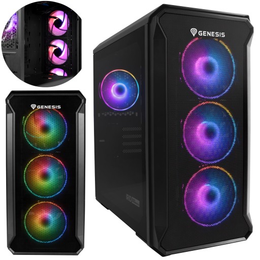 Obudowa Genesis Irid 503 aRGB z oknem 4xLED aRGB