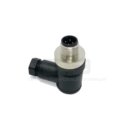 Wtyczka gniazdo kątowa do czujnika M12 4pin męska