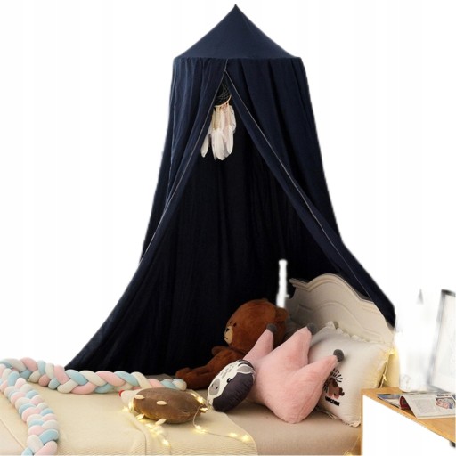 Baldachim tipi namiot wiszący Granatowy 250cm