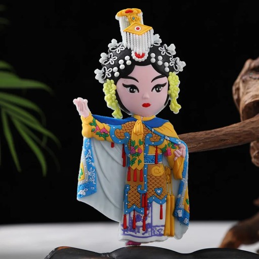 Peking Opera Masks Creative Three-Dimensional Characters Refrigerator Stick