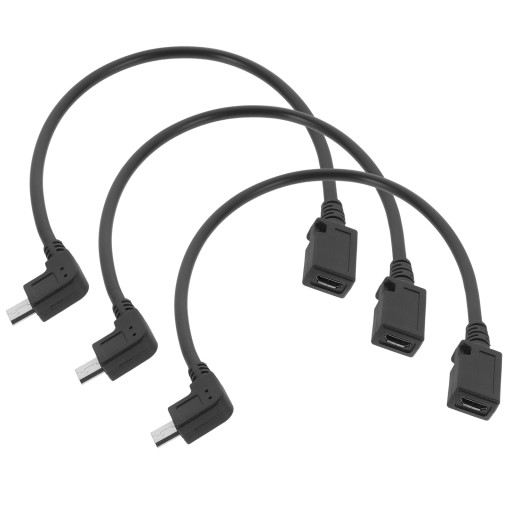 3 szt. Kątowy kabel Micro USB Kabel Micro USB