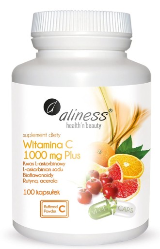 WITAMINA C PLUS 1000mg Z RUTYNA ACEROLA ALINESS