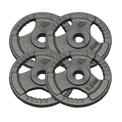 PLATINUM FITNESS ZESTAW OBCIĄŻENIA 10KG ŻELIWNE KIEROWNICA HAMMERTONE