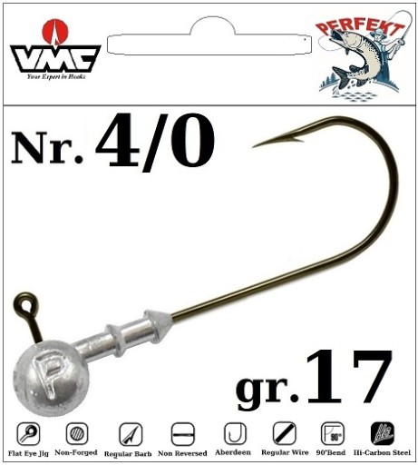 JIG PERFEKT na haku VMC Nr.4/0 - 17 gr