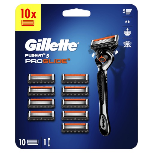 Gillette ProGlide Maszynka do golenia dla Mężczyzn + 10 Ostrzy Gillette