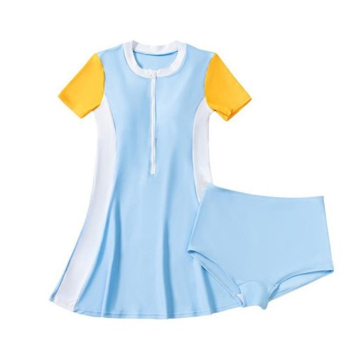 Lady Women s Swimsuit Beachwear Short Sleeve Summer Swimdress Swim Suit