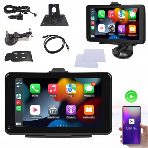 STACJA MULTIMEDIALNA 7cali Radio Samochodowe MP5 Android AUTO Apple CARPLAY