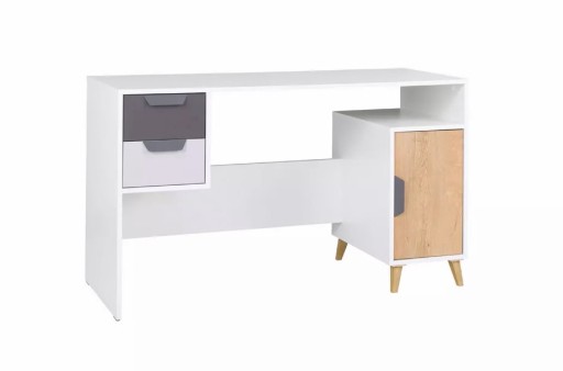 Biurko młodzieżowe 130 w stylu skandynawskim