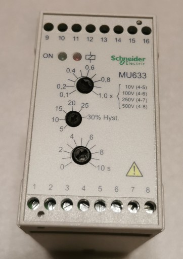 MU-633 230VAC PRZEKAŹNIK KONTROLI NAPIĘCIA